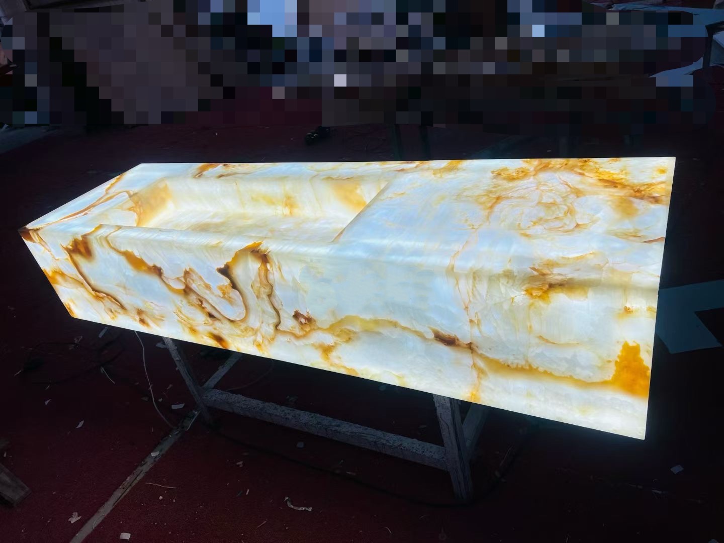 Natural Translucent Stone：Island Countertop & Bar Counter & Vanity Basin