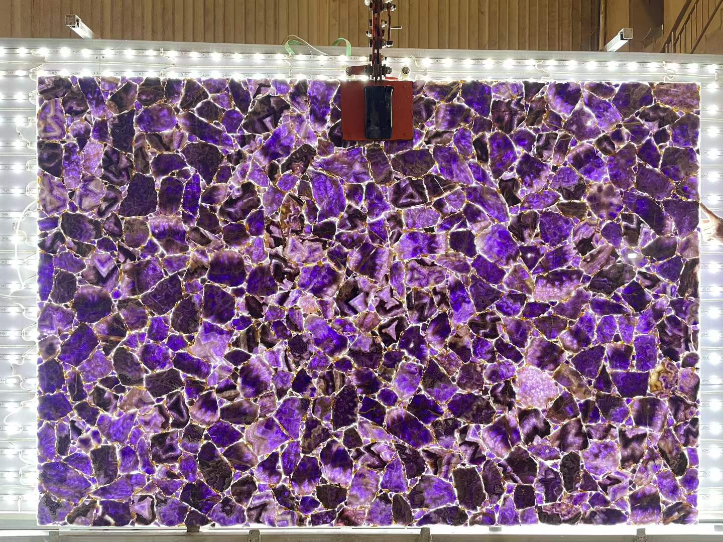 Custom Backlit Agate & Semiprecious Stone